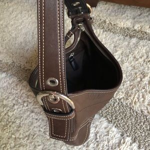 Coach brown leather purse